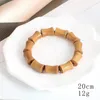 Bangel Natural Peach Holz Bambus Herren Armband Buddha Perlen Perlen Männer Retro handgeköpft Holzhandwerk Geschenk für Freund