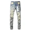 Jeans viola jeans pantaloni maschili designer modhi