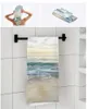 Handduk 3st Bath Set Sunset Sea Scenery Målning stora handdukar möter hand tvättdukar absorberande badrum