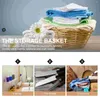 Kitchen Storage Cutlery Basket Flatware Utensil Rack Rustic Holder Wooden Plastic Tea Bag Organizer