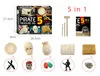 Pirate Treasures Dig Kit Treasure Excavation Kits Pirate Toys Gems Dig Kits Interactive Excavating Toys Birthday Gift Supplies Archeology Educational Kits