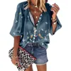 Bluzki damskie Summer Butterfly Kwiatowa koszula graficzna Spring Bluzka moda moda kobiet