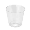 Wegwerpbekers rietjes 30 stks mini doorzichtige plastic feest s glazen jelly tumblers verjaardag keuken accessoires gobelet plastique 2110