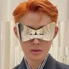 Futuristische zonnebril 2023 Men Women Retro Oversized Wrap Around Shield Fashion Superhero Chic Mask Sun Glasses Shades