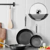 Rangement de cuisine Storage auto-adhésif Organisateur de couvercle Mur à motif mural Rack 2pcs Pantes de casserole réglables Accessoires de maison