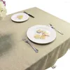 Bordduk säckväv imiterade jute linne dukar duklat mjuk retro rektangelskydd för bröllopsfest restaurangdekor