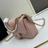 Bolsas de Bolsa Crossbody de Edição Limitada Designer Mulheres Bolsa Bolsa de ombro ornamental Carteira de luxo Bolsa de couro genuíno Fatty Fong Mini bolsa de bolsa de pulso de Fong