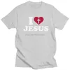 Men's T-Shirts I like Jesus mens T-shirts short styles Gods Cross religious T-shirts church Christian T-shirts fashionable cotton T-shirts top gifts T240510