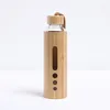 Water Bottles 500ml Glass Bottle Bamboo -proof Sleeve Borosilicate Cup Eco-friendly Drinkware Outdoor Portable Tour