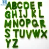 Dekorative Blumen Nuonuowell 26 Englische Buchstaben (A-Z) Weihnachtsfeier Dekoration DIY Logo Grün Moos Charakter Netter Rasen Alphabet Custom