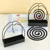 Hooks Spiral Incense Coil Holder 2st Burner Desktop Creative Iron for Handing Table Decorations