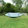 Single size 270*140cm Light Weight Portable Outdoor Camping Nylon Fabric Travel POP up Mosquito Net Hammock 240429