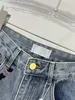 Designer Jeans 2024 New Spring Summer Fashion Panelled Same Style Pants Luxury Women's Pants c0513