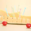 Wegwerp Flatware 50 St. Fruit Vork Food Picks Children Snack Cake Dessert Forks Bento Accessories Christmas Party Decor