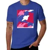 Herrpolos målning mönster StrawBarry White Blue Color T-shirt blanks hippie kläder söta toppar mens t-shirt