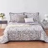 Set di biancheria da letto a sabbia di cotone a tre pezzi lavati jacquard trapunta trapunta moderna set sottile minimalista