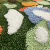 Teppiche Luxus grüne Moosstil -Rasenteppiche unregelmäßiger Teppich Landschaft Teppich Patio Nordic Fluffy Platside Area abstrakte Kunstmatte