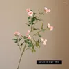 Simulazione di fiori decorativi Simulazione di ramo singolo Multi Testa Piccola rosa interno Decorazione per la casa Disposizione floreale Cambiatura
