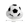 Bérets Football Soccer Bucket Hat Headgear Perfect for Halloween fêtes mascarades Costume Sports Fans