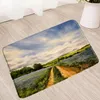 Bath Mats Landscape Mat Rural Scenery Water Absorption Rug Foot Pedal Pad Bathroom Carpet Kitchen Door Toilet Washable Non-Slip