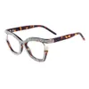 Cadre de lunettes cloutées à la mode à la mode, adaptés à la myopie des verres optiques femelles, lunettes de soleil H513-14