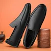 Casual Shoes Loafers Men's Summer Official Flagship Store Slip-on Leather Soft Bottom