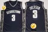 Mens Larry Bird Indiana State Sycamores Basketball Jersey Cousé Patrick Ewing Georgetown Hoyas Jersey Allen Iverson Bethel High School Jersey S-3XL