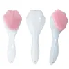 Cleaning New upgraded silicone brush head long handle soft hair manual facial massage brush silicone cleaning brush facial cleaning tool d240510