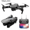 DRONES NEW E88ドローンプロフェッショナル4K HDデュアルカメラLED照明空中写真照射式折りたたみRC FPV TOYヘリコプターS24513