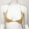 Röcke übertriebene Strassbikini sexy Weste modische und personalisierte Nachtclub -Party Metal Diamond BH