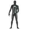 100%lateksu gumowa czarna body ciasna maska ​​Sock Gloveszip strój 0,4 mm s-xxl cosplay, maskaradowe kostiumy catsuit