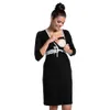 Беременные платья 2024 Беременная одежда для снарядов Женские платья для беременности пижамы по уходу за ночной рубашкой.