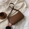 Shoulder Bags SWDF Cute Solid Color Small PU Leather For Women 2024 Summer Simple Handbags And Purses Female Travel Totes