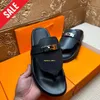 Empire Designer Sandalen voor Mens Classic Lederen slippers Sandles Man Flat Heels Summer Beach Walk Shoes Glaasjes Luxe muildieren maat nieuw