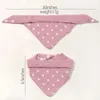 708U Bibs Burp Cloths Baby bib baby clothing newborn food Drool Bandana Saliva cartoon soft safety accessories d240513