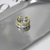 Designer Westwoods Saturn inlaid sparkling diamond crown opening ring can be split into two layers with multiple wearing methods creating a highendf eelf o Nail
