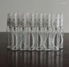 Bouteilles de rangement 600pcs / lot transparent 10 ml 1/3 oz rechargeable atomiseur de spray verre vide parfum Perfume liquide échantillon