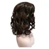 Short wigs wholesale Human hair wig for Women 16 inch Deep brown Glam curl Spanish Wave Grace Wave Deep Brown wigs