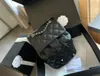 Medium designer ryggsäck för kvinna 24p duma kaviar ryggsäck quiltad hinkväska kedja rand skolväska crossbody väska flickor reser lyxhandväskor bokpåse 25 cm