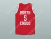 Custom nay Youth / Kids Robert Williams III 5 North Caddo High School Titans Basketball Red Jersey 2 Top cousé S-6XL