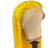 360度フルレースウィッグブラジルの骨ストレート13x4透明レースフロントヒューマンヘアウィッグビッグハンドフロントレースウィッグ女性黄色の長いストレートヘアケミカル