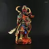 Figurine decorative Sangharama Bodhisattva Resina dipinta Buddha Statues Dharma Wealth Guan Yu Sculture per la casa