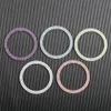Glitter Magsafe Ring Sticker Universal Selfsive Magnetyczne metalowe pierścienie płytki Circle do bezprzewodowego ładowania magnetycznego uchwytu samochodowego dla iPhone'a 15/14/13/12 Galaxy Series