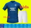 24 25 Glasgow Rangers Jerseys de fútbol 2024 2025 Azul de Sakala Kent Tavernier Morelos Morelos Cola de fútbol Camisa de fútbol para hombres Kit de niños Versión de jugador Camiseta de