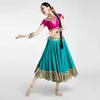 Abbigliamento etnico Pakistan Costume Southeast Asian Costume Bollywood Dance Stage Performance Saree Set Dance Dance Dance Dance Costume DQL6065L2405