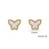 Famous designers design vanlycle delicate earrings for both men and women Butterfly female fashionable with common vanly