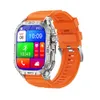 Nieuwe K63 Bluetooth-oproep 1.96-inch AMOLED HD-scherm Weermuziek Hartslag Multi Sport Smart Watch