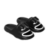 Top designer Ugly fofo engraçado Flipers de sapos homens sandálias vestindo verão cinza preto branco grosso e alto e alto anti -praia sapatos