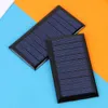 5V Solar Panel Study Polycrystalline Silicium Diy Batterijlader Kleine mini -celkabel speelgoed Volt 60Ma 1W voor 36V 240430