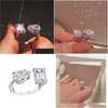 Rings Cute Bling Zircon Stone Adjustable Sier For 925 Sterling Women Engagement Fashion Jewelry 2021 Trend Drop Delivery Ring Otful